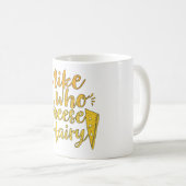 毛深い大人のユーモアおもしろいの言葉をチーズするミケ遊ク コーヒーマグカップ (正面右)
