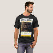 毛深い男を採用する Tシャツ (正面フル)