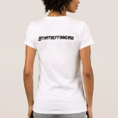 毛深い男を採用する Tシャツ (裏面)