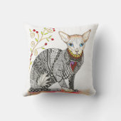 毛無しスフィンクス化粧枕 クッション (裏面)