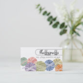 毛玉のふわふわの糸編み物編み機 名刺 (スタンド正面)