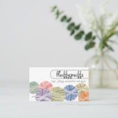 毛玉のふわふわの糸編み物編み機 名刺 (スタンド正面)