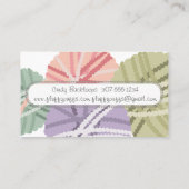 毛玉のふわふわの糸編み物編み機 名刺 (裏面)