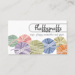 毛玉のふわふわの糸編み物編み機 名刺