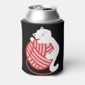 毛玉の可愛い白猫 缶クーラー (缶裏面)