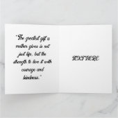 毛皮お気に入りのの母の日 カード (内部)