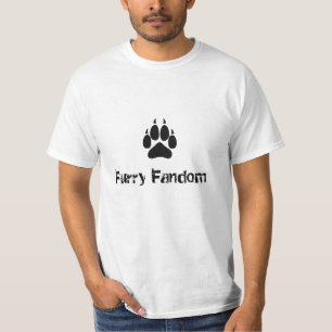 毛皮で覆われたファン- Tシャツ