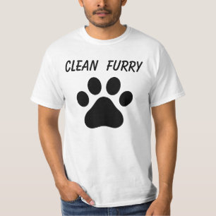 毛皮で覆われたプライドのワイシャツをきれいにして下さい Tシャツ