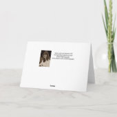 "毛皮で覆われたメリークリスマス"のBichonカード シーズンカード (裏面)