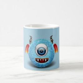 毛皮で覆われたモンスター コーヒーマグカップ