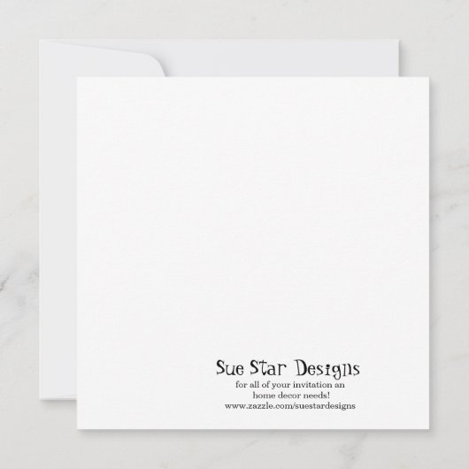 毛皮で覆われた森林森林Animaのベビーシャワーの招待状 招待状 (裏面)