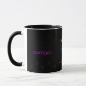 毛皮で覆われた角のコーヒーカップ マグカップ (左)