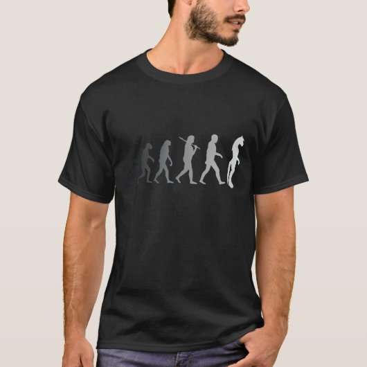毛皮で覆われた進化 Tシャツ (正面)