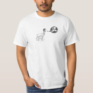 毛皮で覆われた髭の男 Tシャツ