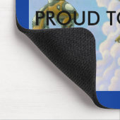 毛皮で覆われたmousepadがあること誇りを持った マウスパッド (コーナー)