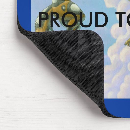 毛皮で覆われたmousepadがあること誇りを持った マウスパッド (コーナー)