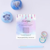 毛皮とグリッターペットグルーミング チラシ (シングル)