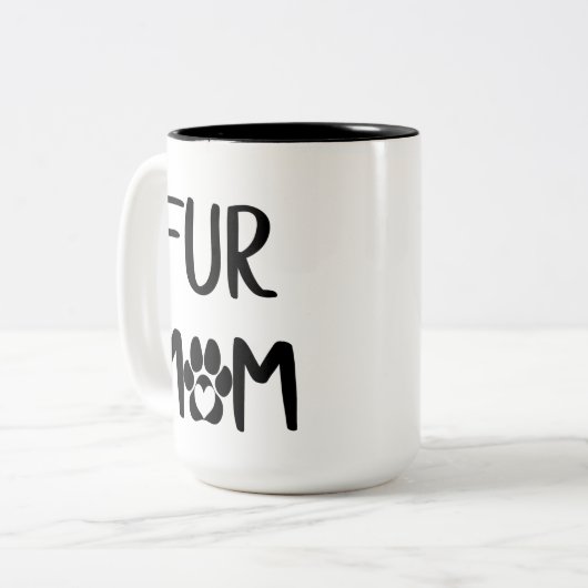 毛皮のお母さんのマグ ツートーンマグカップ (正面左)