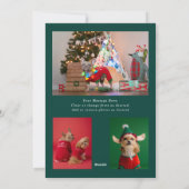 毛皮のクリスマスペットの写真 シーズンカード (裏面)