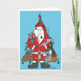 毛皮のクリスマス シーズンカード