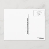 毛皮のコートに入った祝キャット「ハガキ空白の」 ポストカード (裏面)