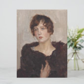 毛皮のコートを着てジェルティ（イスラエルのイサク） カード (スタンド正面)