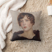 毛皮のコートを着てジェルティ(イスラエルのイサク) クッション (ブランケット)