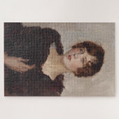 毛皮のコートを着てジェルティ(イスラエルのイサク) ジグソーパズル (横)