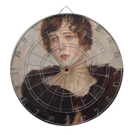 毛皮のコートを着てジェルティ（イスラエルのイサク） ダーツボード