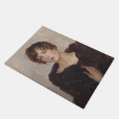 毛皮のコートを着てジェルティ（イスラエルのイサク） ドアマット (アングル)