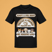 毛皮のベビーを提供し、動物保護の愛を採用す❤️る Tシャツ