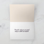 毛皮のベビー – 母の日のペットの写真から シーズンカード (内部)