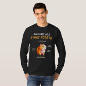 毛皮のポテトギニア豚ペット動物の解剖学 Tシャツ (正面フル)