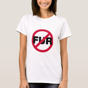 毛皮のワイシャツ無し Tシャツ