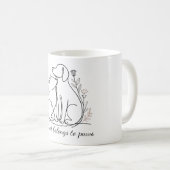 毛皮の友人との生活がより良い – カスタムペットの恋人 コーヒーマグカップ (正面右)