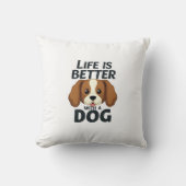 毛皮の友人の枕 クッション (正面)