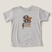 毛皮の友人 – かわいい犬と猫のベスティーズT (デザイン正面)