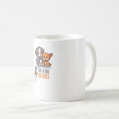 毛皮の友人 – かわいい犬と猫のベスティーズT コーヒーマグカップ (正面右)
