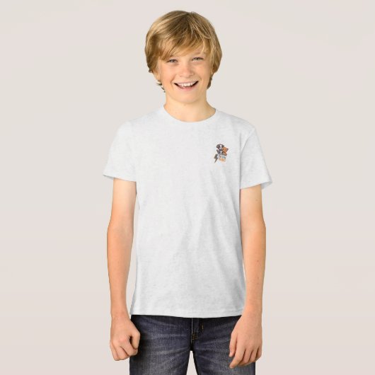 毛皮の友人 – かわいい犬と猫のベスティーズT トライブレンドＴシャツ (正面全面)