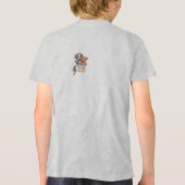 毛皮の友人 – かわいい犬と猫のベスティーズT トライブレンドＴシャツ (裏面)