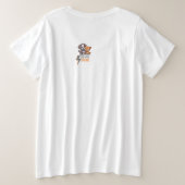 毛皮の友人 – かわいい犬と猫のベスティーズT プラスサイズTシャツ (デザイン裏面)