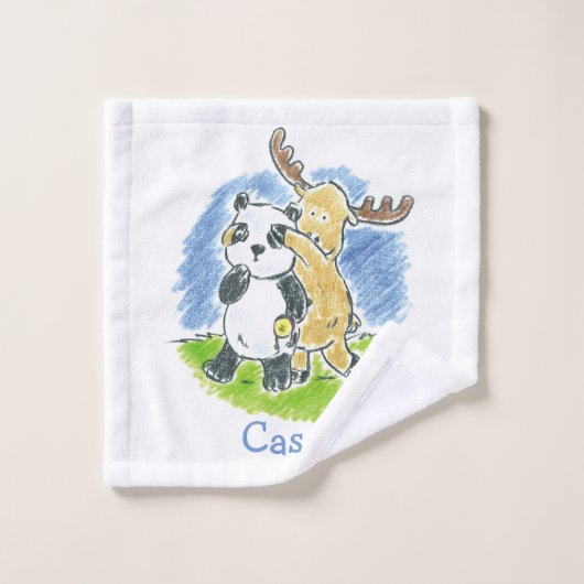 毛皮の友人Peekaboo Kids Wash Cloth ウォッシュタオル (ウォッシュタオル)