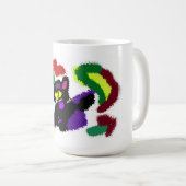 毛皮の子猫の秋 コーヒーマグカップ (正面右)