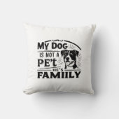 毛皮の家族の枕 クッション (正面)