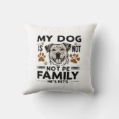 毛皮の家族の枕 クッション (裏面)