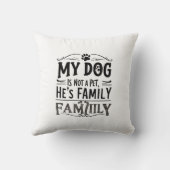 毛皮の家族の枕 クッション (裏面)