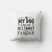 毛皮の家族の枕 クッション (正面)