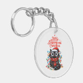 毛皮の小さなクリスマス キーホルダー (正面左)