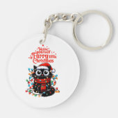 毛皮の小さなクリスマス キーホルダー (裏面)