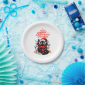 毛皮の小さなクリスマス ペーパープレート (パーティー)